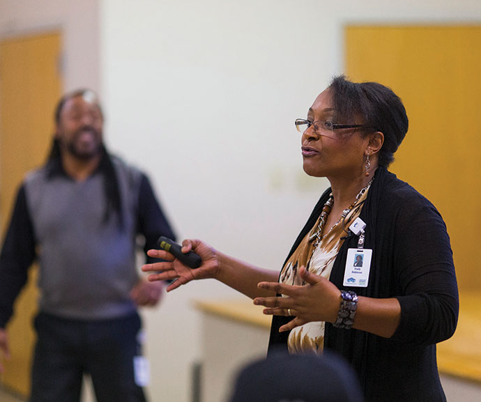 Photo courtesy of CHSNC, CHSNC’s Family Life Education Services division provides professional training for those working with families and children. “Every child, no matter what their circumstances, deserves a safe, loving, committed and permanent family,” says Jamaica Pfister, area director of Business Develop-ment and Advocacy for CHSNC.
